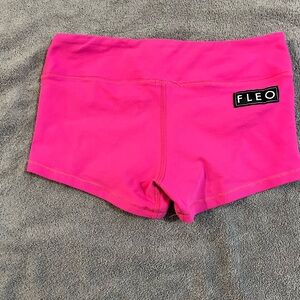 Pink Fleo shorts. Size Medium.